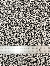 Big Letter Design Polyester Spandex Fabric - Dull Matte Black/Silver Foil, White, Black, Blue, 58" To 60" Width