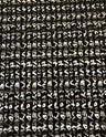 Big Letter Design Polyester Spandex Fabric - Dull Matte Black/Silver Foil, White, Black, Blue, 58" To 60" Width