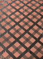 Polyester Spandex Burnout Velvet Fabric - Brown Big Geometric Design, 56-58" Width