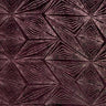 Diagonal Pattern Glitter Design Stretch On Burnout Velvet Fabric - Black, Plum, Diagonal Linear Pattern, 58/60" Wide