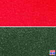 Glitter Enchanted All Over Stretch Fabric - Hunter Green/Red, 60" Width