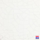 Tumbled Big Pebble Design Mesh White Polyester Fabric - White Pebble Pattern, 58" Width