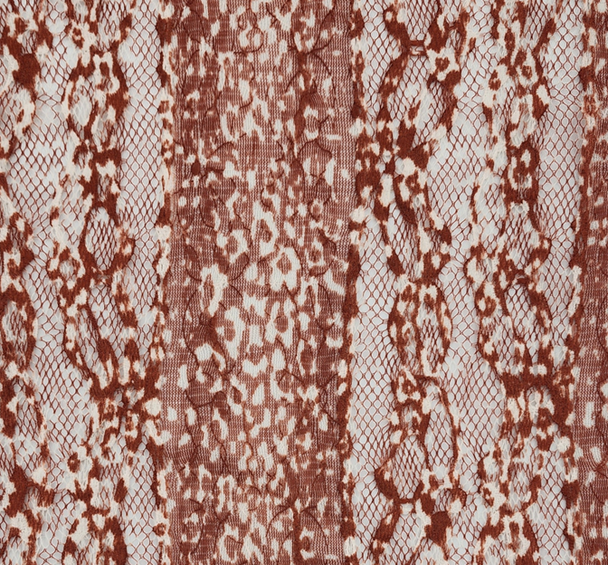 1 Yard Stretch Lace Fabric Rust or Beige, Soft, Lightweight Apparel Material 58/60" Wide