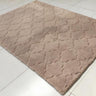 Soft Cozy Fuzzy Faux Fur Brown Clover Pattern Carpet/Rug for Modern Home Décor