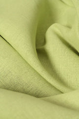 1 Yard Lime Linen Silk Fabric 54" Wide Midweight Woven Blend for Apparel & Decor