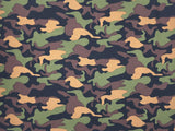 1 Yard Liverpool Knit Army Print Fabric Rugged, Stylish, and Versatile 60 Inches Wide