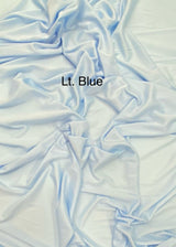 Stretch Lining Polyester Fabric - Light Blue, Matte Soft, 60" Width (1 Yard)