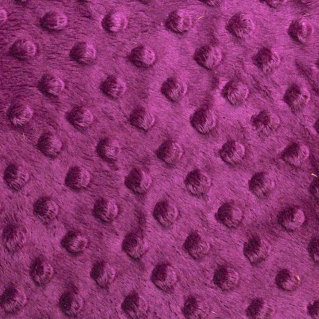 1 Yard Minky Dimple Dot Faux Fur Fabric, 60″ Wide 100% Polyester