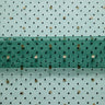 1 Yard Exquisite Mesh Lace Fabric with Dot Flocking & Foil 58/60" Wide