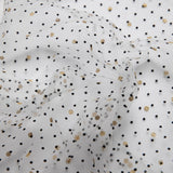 1 Yard Exquisite Mesh Lace Fabric with Dot Flocking & Foil 58/60" Wide