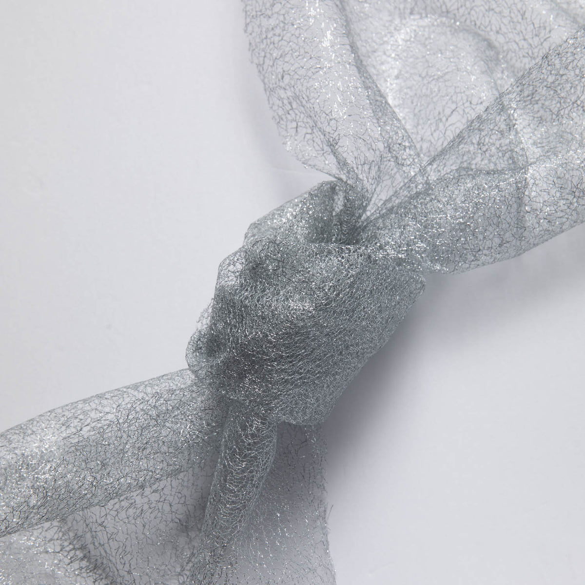 1 Yard Metallic Susumi Tulle Lace Fabric, 58/60" Wide 100% Polyester