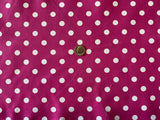 1 Yard Multi-Color Small Polka Dot Poly Cotton Fabric for Crafts Bedding Sewing Masks 60" Width