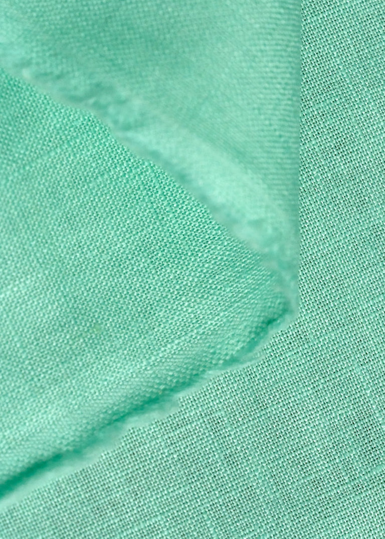 1 Yard Milkglass Pure Linen Fabric, Stone Washed Midweight 5.5 oz 54 Inches Wide