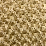 Swirl Rosebud Faux Fur 1 Yard Fabric 100% Polyester, 60″ Wide, 450 GSM Ultra Soft Plush Material