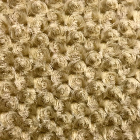 Swirl Rosebud Faux Fur 1 Yard Fabric 100% Polyester, 60″ Wide, 450 GSM Ultra Soft Plush Material
