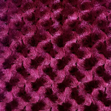 Swirl Rosebud Faux Fur 1 Yard Fabric 100% Polyester, 60″ Wide, 450 GSM Ultra Soft Plush Material