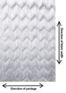Fine Fringe Zig Zag Pattern Polyester Spandex Mesh Fabric - White, Black, Red, Blush, 52" To 54" Width
