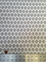 Sheer Knit Mesh W/ Hexagon Overlay Pattern Polyester Spandex Fabric - Hexagon Overlay Pattern, See-Through Mesh, 52" To 54" Width
