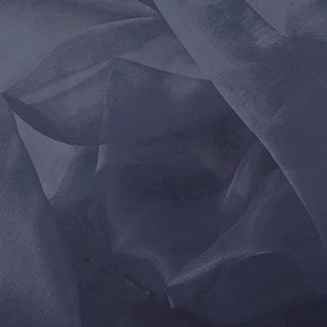 1 Yard Sparkle Crystal Sheer Organza Fabric, 60? Wide Shiny 100% Polyester Fabric for Fashion, Crafts, Decorations