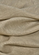 1 Yard Two Tone Melange Linen Fabric Natural Off White Flat Weave 58 Inches Wide