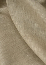 1 Yard Mixed Natural Pure Linen Fabric, Midweight Flat Weave Solid 60 Inches Wide for Apparel and Décor