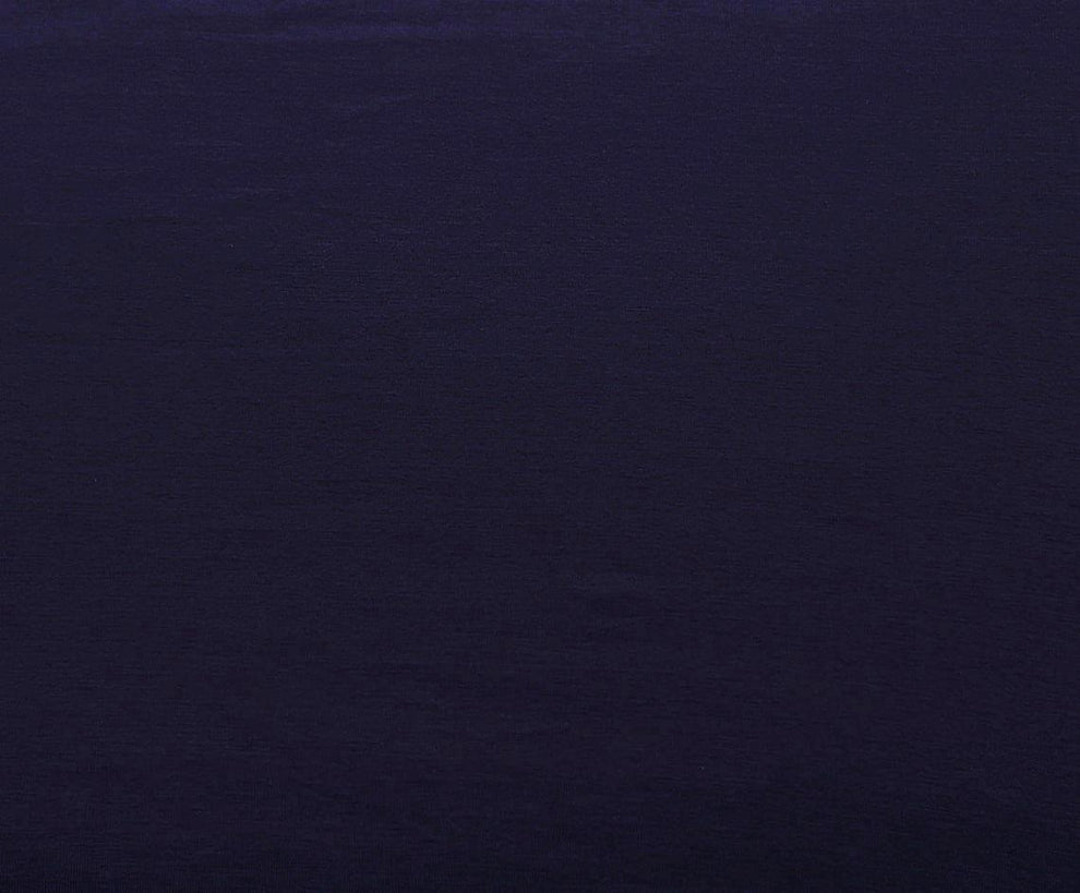 1 Yard Navy Bamboo Spandex Jersey Knit Fabric Ultra Soft 4 Way Stretch Material for Apparel and Accessories 60 Inch Width