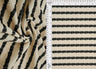 1 Yard Bubble Jacquard Stripe Fabric Stretch Polyester Spandex 54/55 Inches Wide
