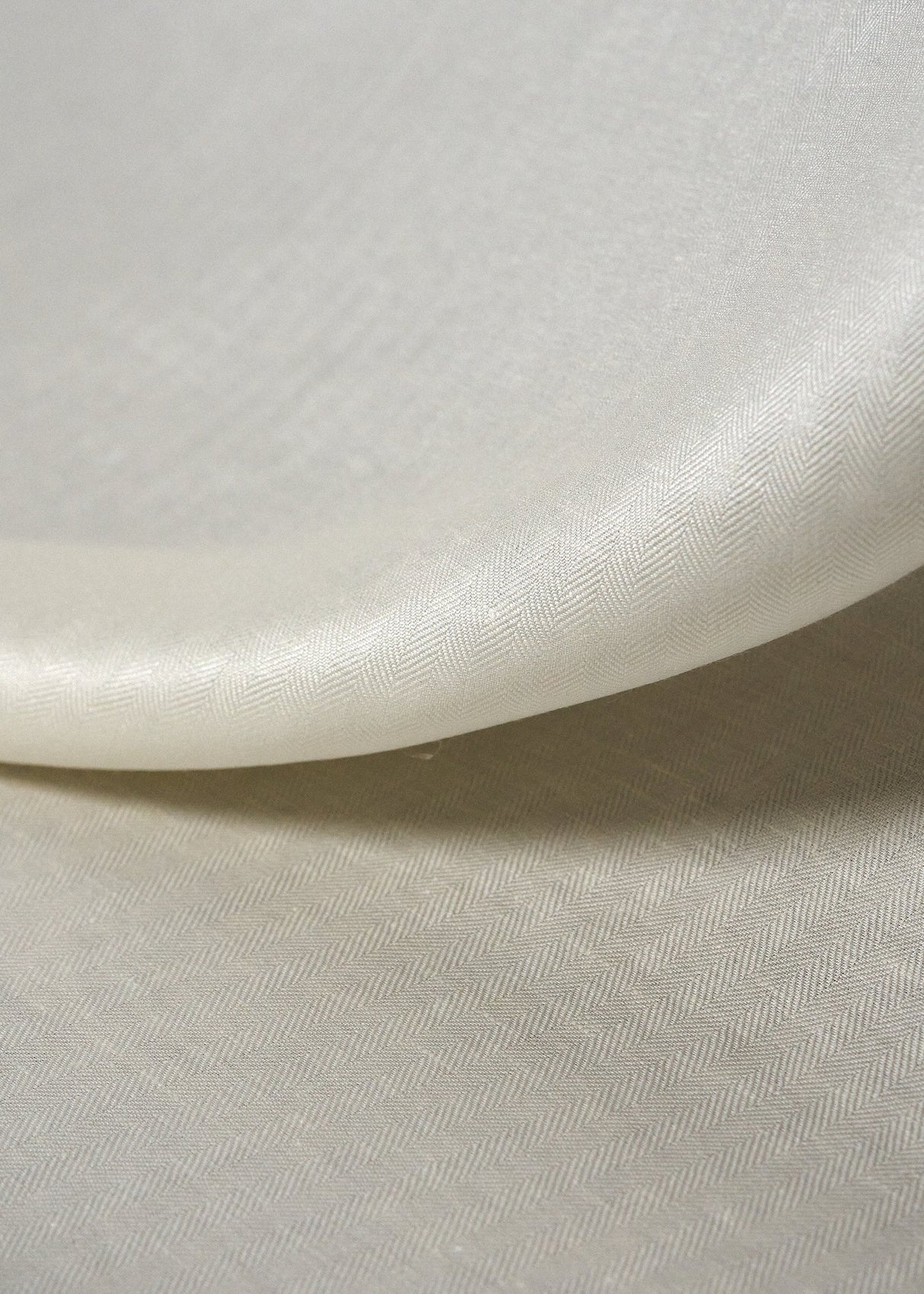 1 Yard Off White Midweight Linen Herringbone Durable Sewing Craft Fabric 59" Width