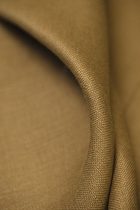 1 Yard Olive Pure Linen Fabric Heavyweight 10.5 oz 56/58 Inches Wide