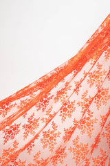 1 Yard Elegant Embroidered Lace Fabric with Delicate Floral Design 52" Wide