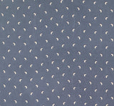 1 Yard Poly Dull Satin Navy/Ivory Woven Fabric, 57/58″ Wide