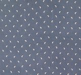 Poly Dull Satin 1D1377 Polyester Satin Fabric - Navy/Ivory, 57/58" Width