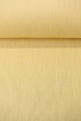 1 Yard Solid Corn Yellow Pure Linen Canvas Fabric 10.5 oz Softened 58 Inches Wide
