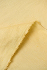 1 Yard Solid Corn Yellow Pure Linen Canvas Fabric 10.5 oz Softened 58 Inches Wide