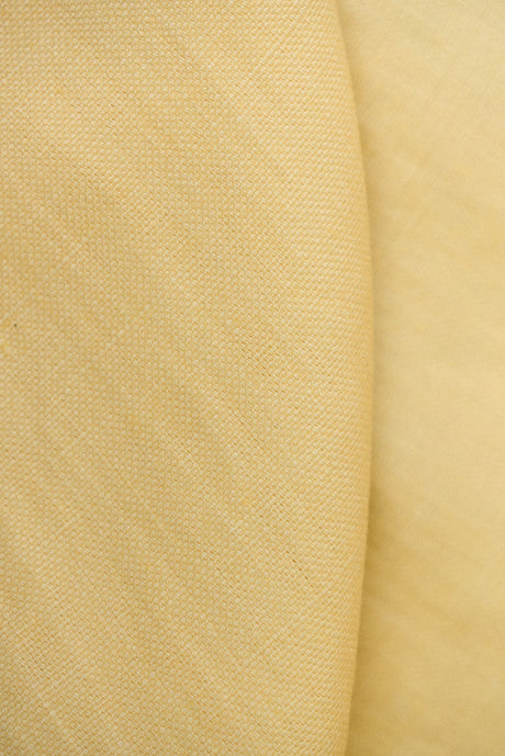 1 Yard Solid Corn Yellow Pure Linen Canvas Fabric 10.5 oz Softened 58 Inches Wide