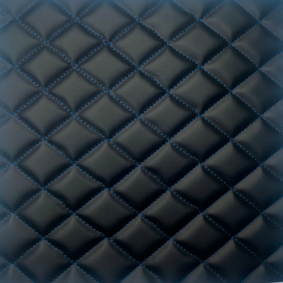 1 Yard Diamond Quilted Foam Backed Faux Leather Vinyl Fabric