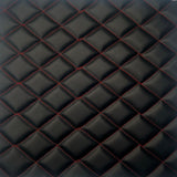 1 Yard Diamond Quilted Foam Backed Faux Leather Vinyl Fabric