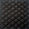1 Yard Diamond Quilted Foam Backed Faux Leather Vinyl Fabric