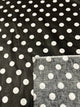1 Yard Polka Dot Print Poly Cotton Fabric 1 Inch Durable Apparel Material width