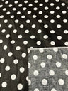1 Yard Polka Dot Print Poly Cotton Fabric 1 Inch Durable Apparel Material width