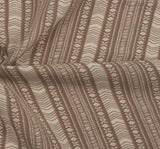1 Yard Taupe Ivory Poly Spandex Print Apparel Fabric 57 Inch Width