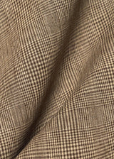 1 Yard Pure Linen Two Tone Plaid Jacquard Fabric 60" Width