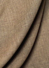 1 Yard Pure Linen Two Tone Plaid Jacquard Fabric 60" Width