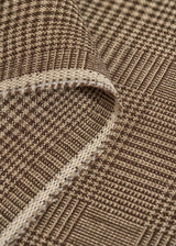 1 Yard Pure Linen Two Tone Plaid Jacquard Fabric 60" Width