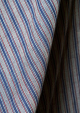 1 Yard Premium Italian Yarn Dyed Linen 3 Tone Stripe Fabric 58" Width