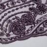 1 Yard Embroidered Tulle Lace Fabric with Elegant Intricate Design, 52" Wide