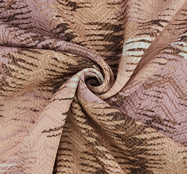 "1 Yard Rose Dust Crinkled Rayon Lightweight Drapey Fabric for Flowing Skirts, Chic Blouses & Casual Dresses 50/52 Inch Width