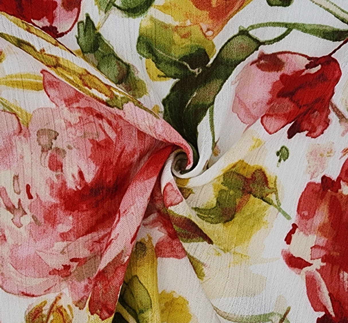 1 Yard Neutral Rayon Crepon Pleated Textured Material for Skirts Blouses 50/52 Inch Width