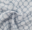 Rayon Crinkle 1D1229 100 Percent Rayon Fabric - Blue/Off White Crinkle Texture, 50/52" Width