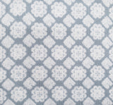 1 Yard Rayon Crinkle Blue/Off White Woven Fabric, 50/52? Wide 100% Rayon